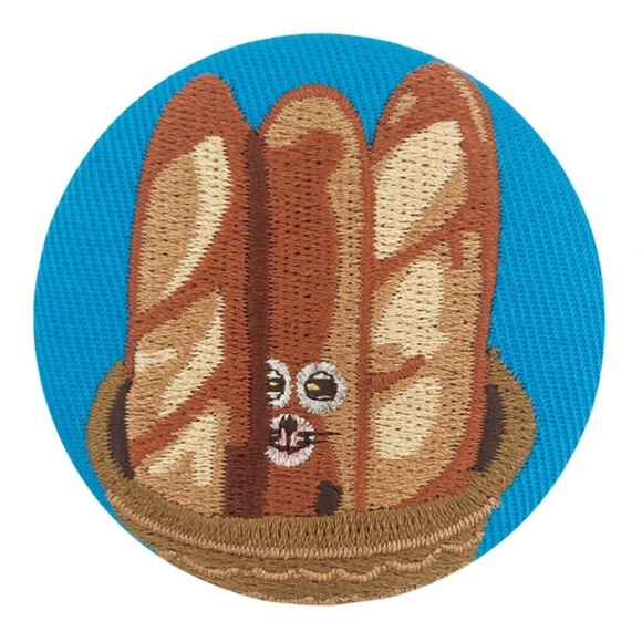 Pandorobou bread thief embroidered pinPan Dorobo - Picture 4 of 6